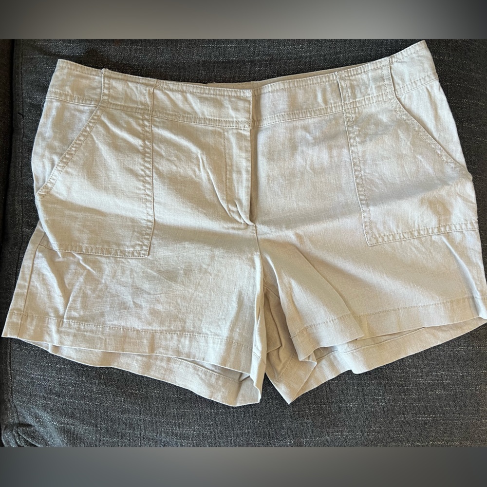 Linen/cotton shorts
